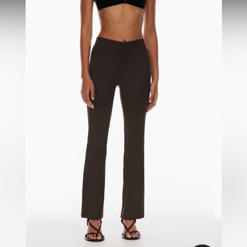 Aritzia Babaton Brown Satin Pants